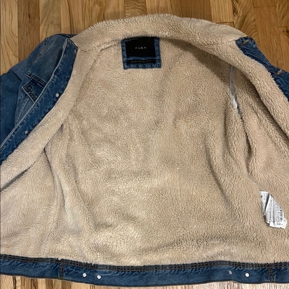 Zara Blue Denim Jacket Lightweight & Shirt Jackets - Picture 4 of 5
